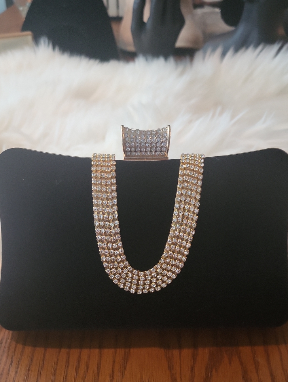 Evening Bag In Black Velvet